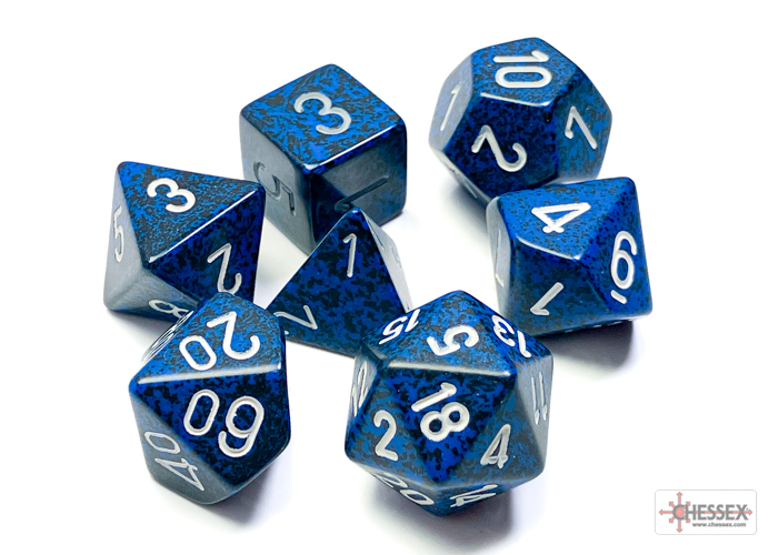 Speckled Stealth Polyhedral 7-Dice Set - CHX25346